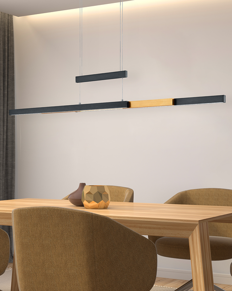 LED-Pendelleuchte Trajan - Eisen - 1-flammig