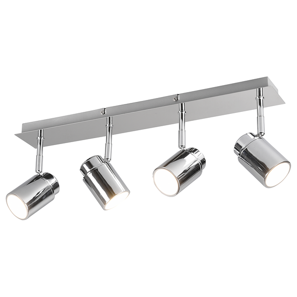 Deckenleuchte Angelo - Eisen - Silber - Flammenanzahl: 4