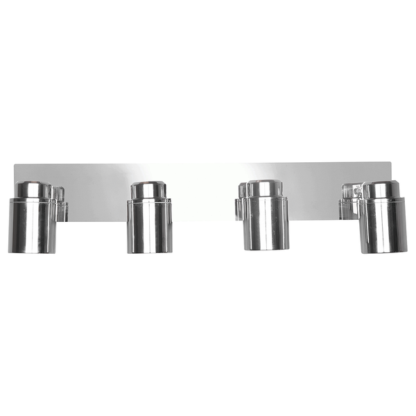 Deckenleuchte Angelo - Eisen - Silber - Flammenanzahl: 4