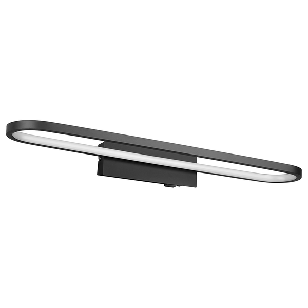 LED-Wandleuchte Gianni Typ A - Silikon / Eisen - 1-flammig - Schwarz