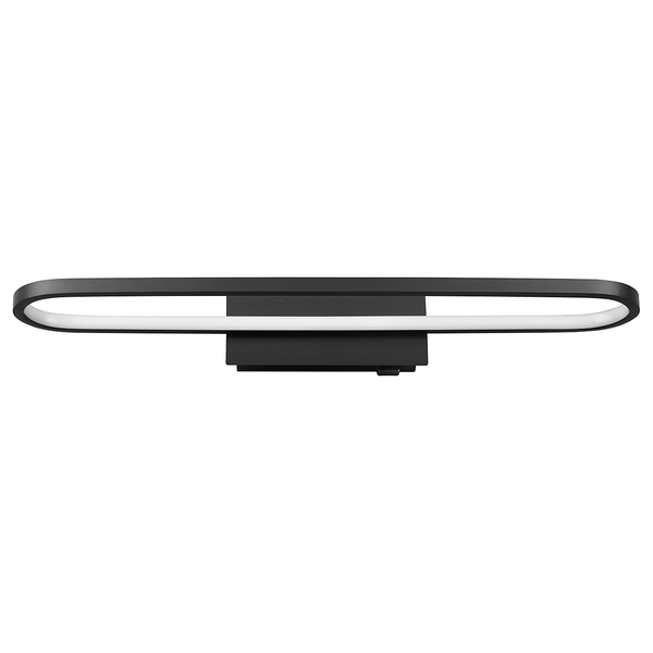LED-Wandleuchte Gianni Typ A - Silikon / Eisen - 1-flammig - Schwarz