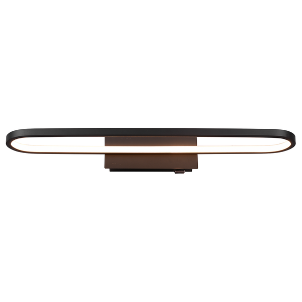 LED-Wandleuchte Gianni Typ A - Silikon / Eisen - 1-flammig - Schwarz