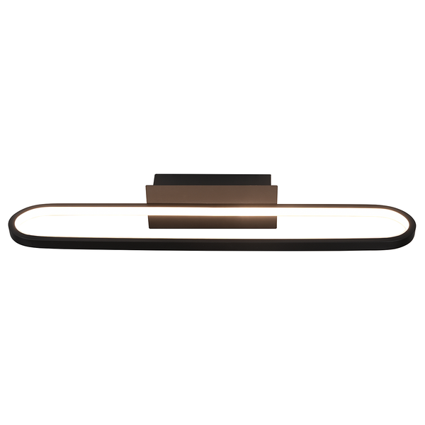 LED-Wandleuchte Gianni Typ A - Silikon / Eisen - 1-flammig - Schwarz