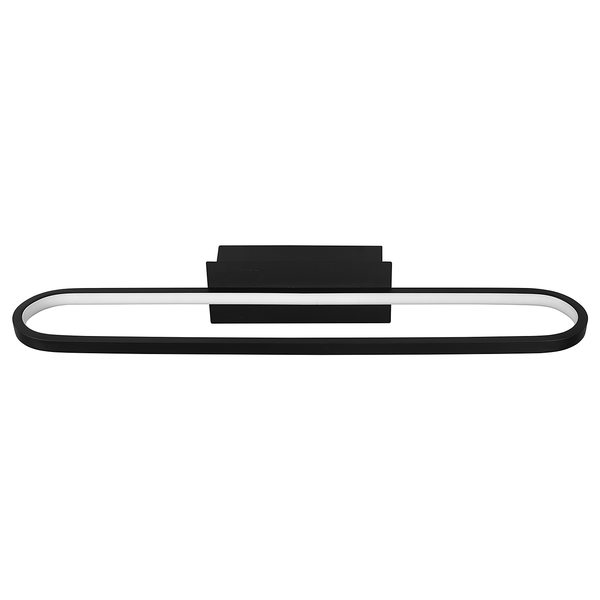 LED-Wandleuchte Gianni Typ A - Silikon / Eisen - 1-flammig - Schwarz