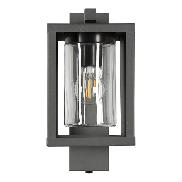 Wandleuchte Lunga Typ A - Klarglas / Aluminium - 1-flammig
