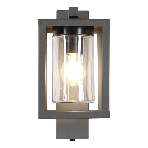 Wandleuchte Lunga Typ A - Klarglas / Aluminium - 1-flammig