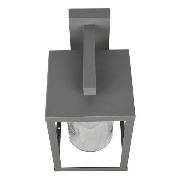 Wandleuchte Lunga Typ A - Klarglas / Aluminium - 1-flammig