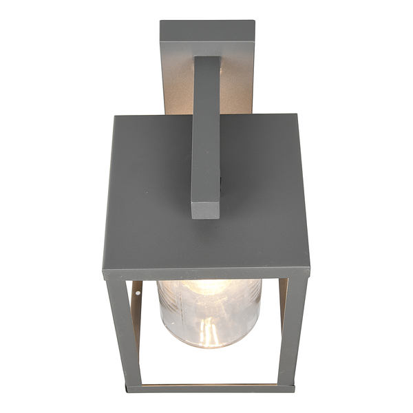 Wandleuchte Lunga Typ A - Klarglas / Aluminium - 1-flammig