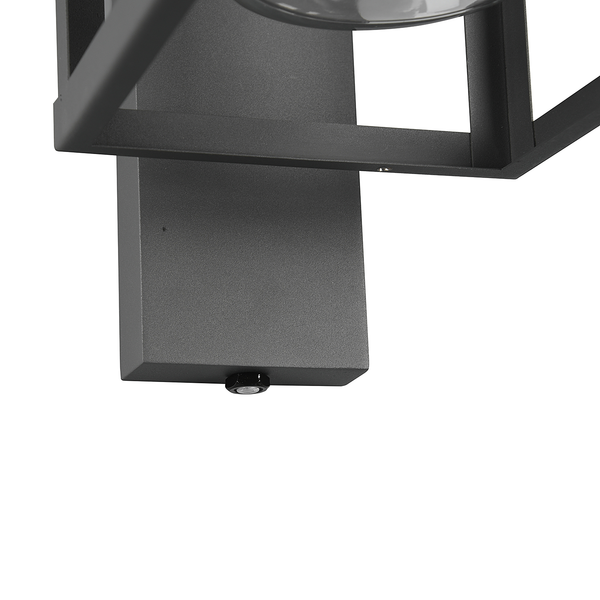 Wandleuchte Lunga Typ A - Klarglas / Aluminium - 1-flammig
