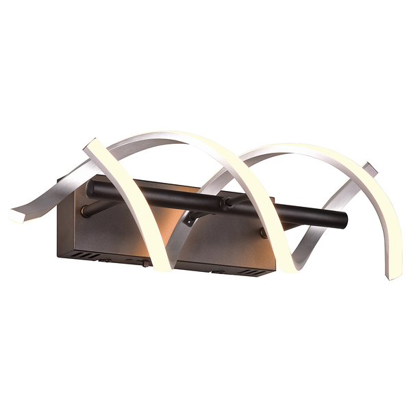 LED-Wandleuchte Sequence - Silikon / Aluminium - 1-flammig