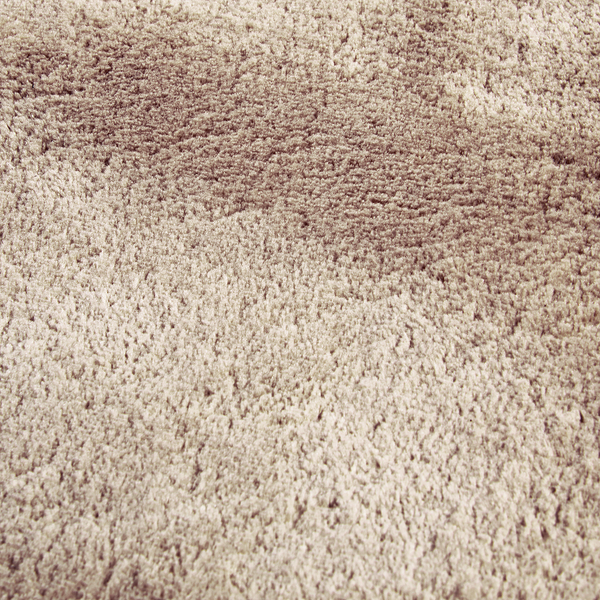 Hochflorteppich Leon rund - Polyester - Creme - Durchmesser: 160 cm