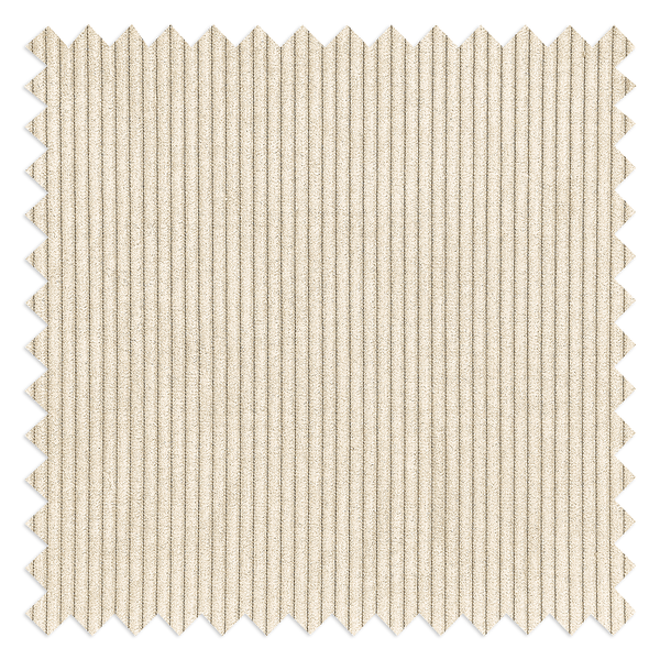Drehbarer Armlehnenstuhl Tasera - Cord / Metall - Beige - Weiß