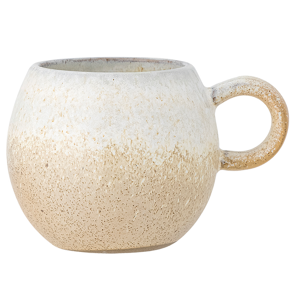 Tasse Paula mit Henkel Typ G 4er-Set - Steingut - Grau