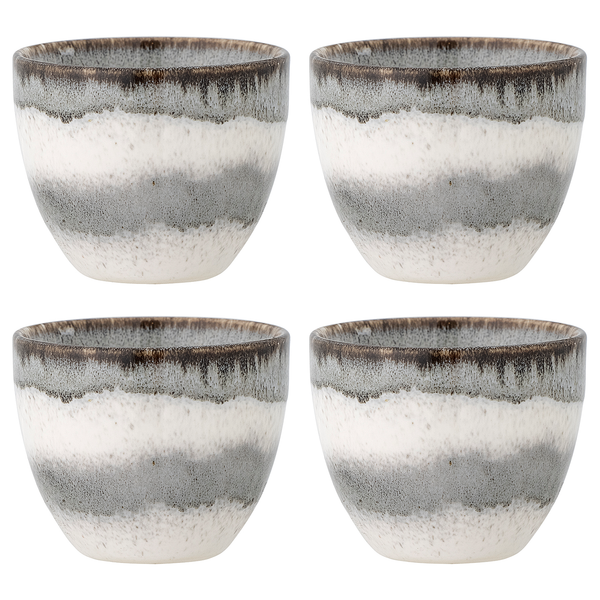 Tasse Paula Typ H 4er-Set - Steingut - Mehrfarbig