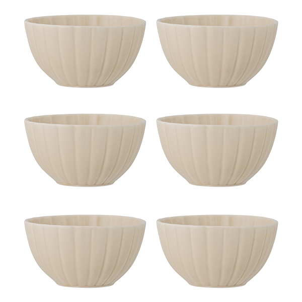 Schale Latina 6er-Set - Steingut - Multicolor - Breite: 9 cm