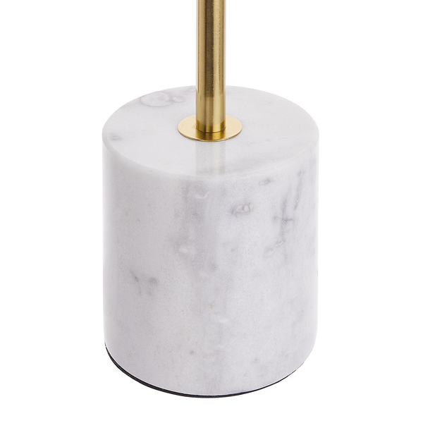 Tischleuchte LUNA - Metall / Glas / Marmor - 1-flammig - Gold / Weiß