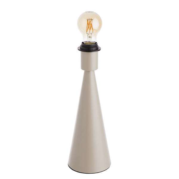 Tischleuchte NEXO - Metall / Textil - 1-flamig - Creme