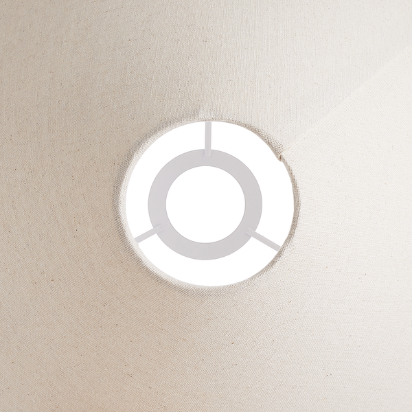 Tischleuchte NEXO - Metall / Textil - 1-flamig - Creme