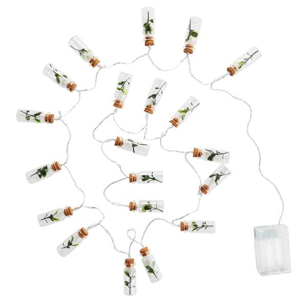 LED-Lichterkette URBAN JUNGLE - Glas, PVC, Kupfer - Transparent