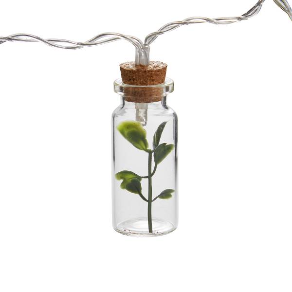 LED-Lichterkette URBAN JUNGLE - Glas, PVC, Kupfer - Transparent