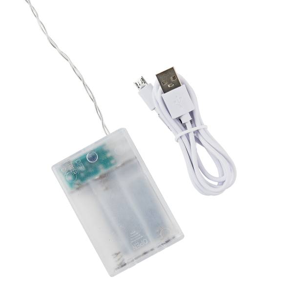 LED-Lichterkette URBAN JUNGLE - Glas, PVC, Kupfer - Transparent
