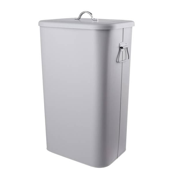 Mülleimer BINSTER - Blech - Grau - Grau