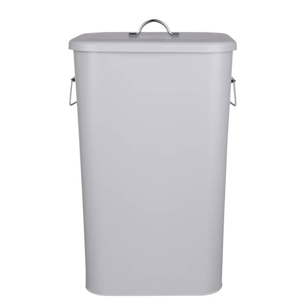 Mülleimer BINSTER - Blech - Grau - Grau