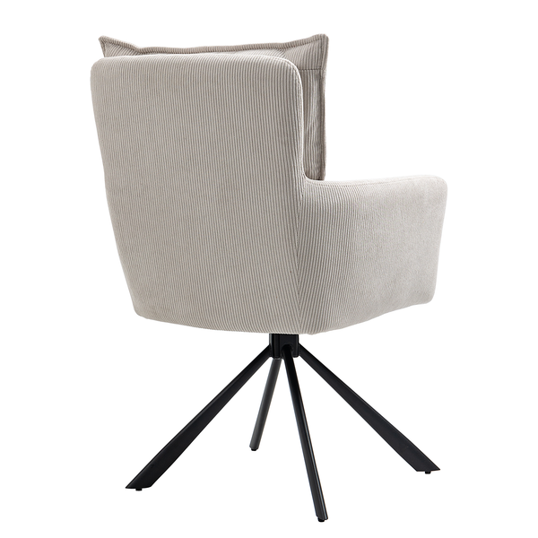 Drehbarer Armlehnenstuhl DIDRIP 2er-Set - Cord - Beige