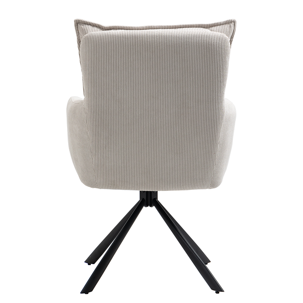 Drehbarer Armlehnenstuhl DIDRIP 2er-Set - Cord - Beige