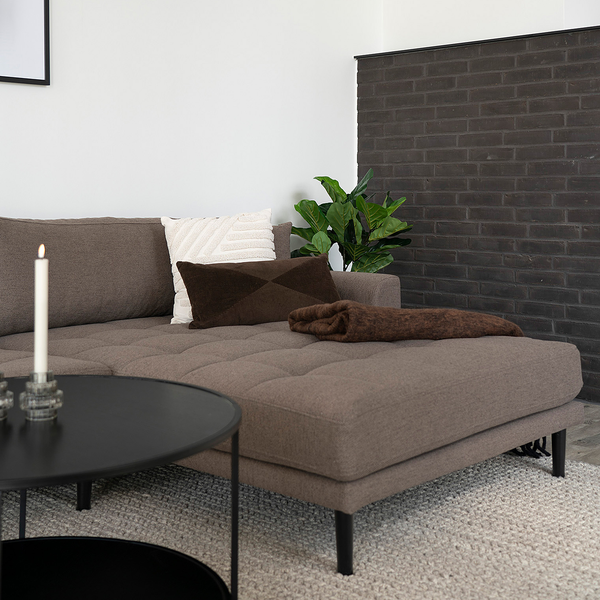 Dekokissen Griffith - Baumwollstoff - Braun