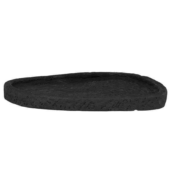 Dekoschale Tray - Zement - Schwarz
