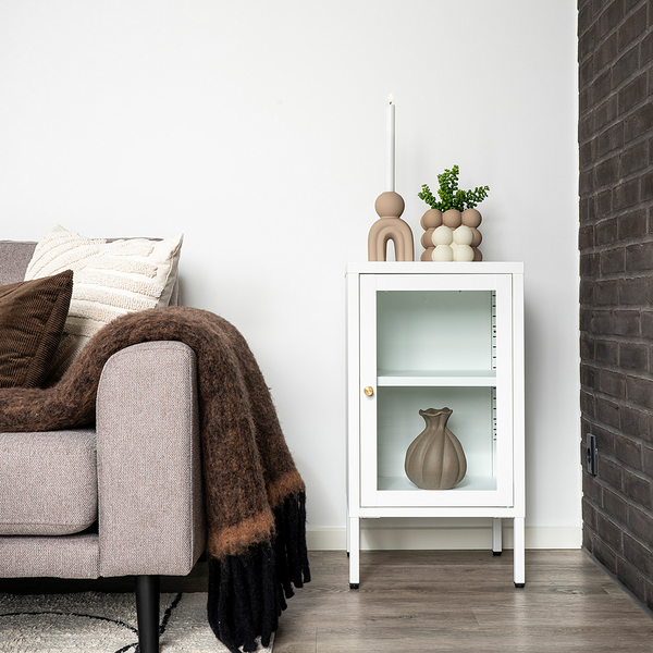 Kerzenhalter Jasike - Keramik - Beige