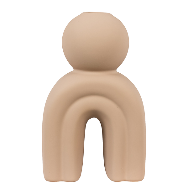 Kerzenhalter Jasike - Keramik - Beige