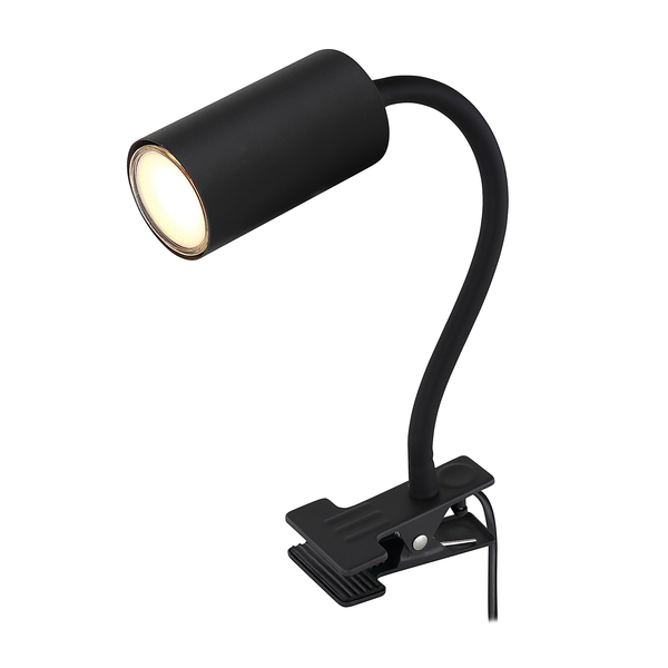 Klemmleuchte Robby - Eisen - 1-flammig - Schwarz