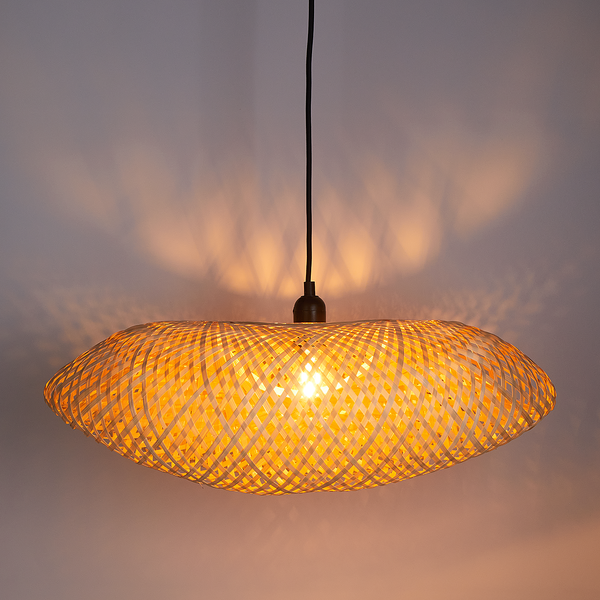 Hängeleuchte MISAKI - Bambus - 1-flammig - 40 x 20 cm