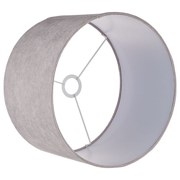 Tischleuchte FRONT ROW - Keramik / Textil - 1-flammig - Grau / Hellgrau