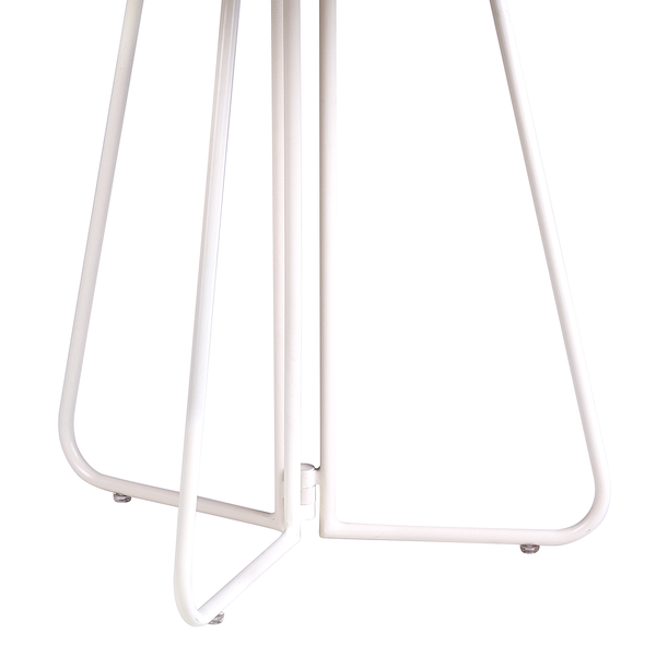 Beistelltisch PORTER mit Griff - Metall - Creme