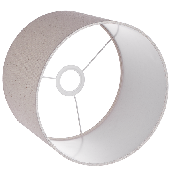 Tischleuchte LOOP - Keramik / Textil - 1-flammig - Beige