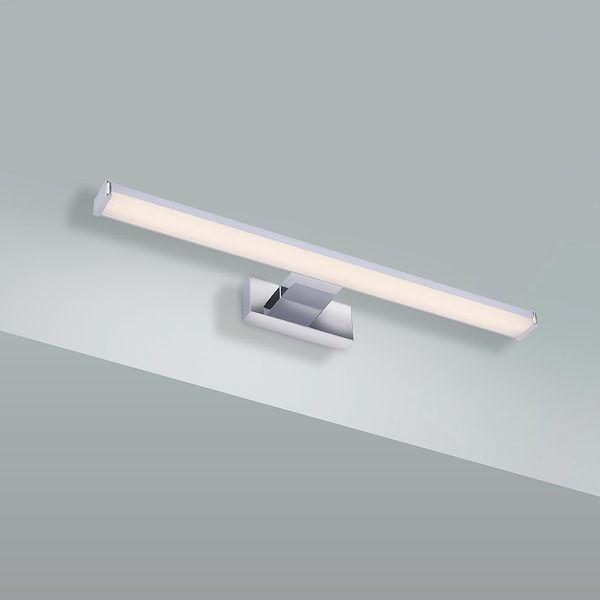 LED-Badleuchte Mattis - Aluminium - Silber - Breite: 40 cm