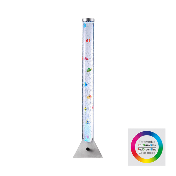 LED-Wassersäule Ava - Aluminium / Kunststoff - Silber