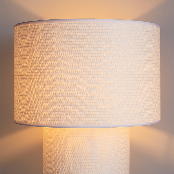 Tischleuchte WHITE WEST - Eisen / Textil - 1-flammig