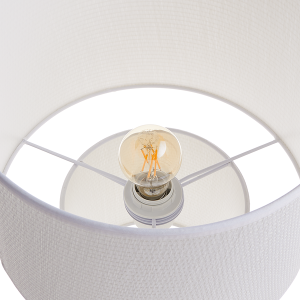 Tischleuchte WHITE WEST - Eisen / Textil - 1-flammig