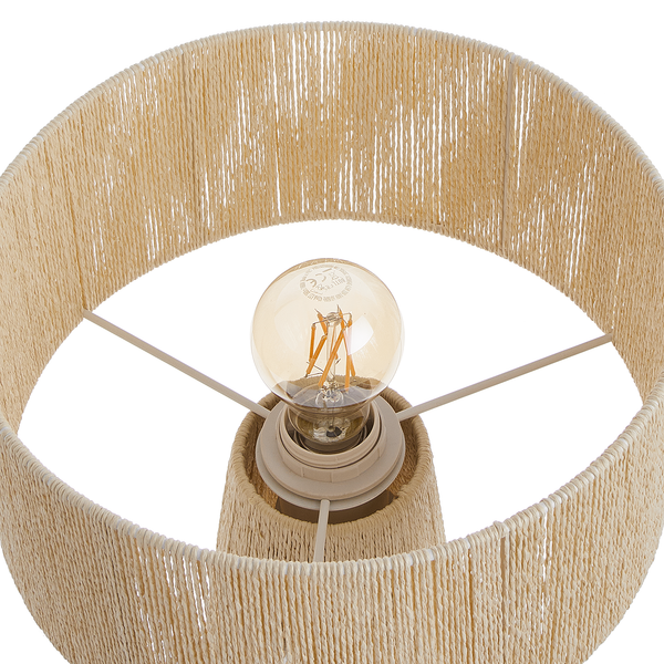 Tischleuchte WEAVER - Eisen / Papiergarn - 1-flammig