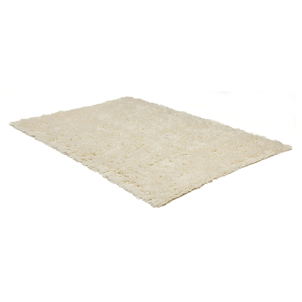 Wollteppich Flokos 1250 - Schurwolle - Cremeweiß - 140 x 200 cm