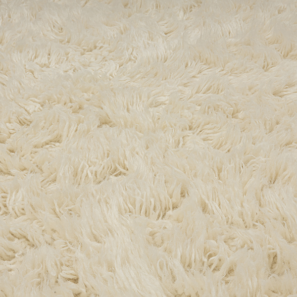 Wollteppich Flokos 1250 - Schurwolle - Cremeweiß - 140 x 200 cm