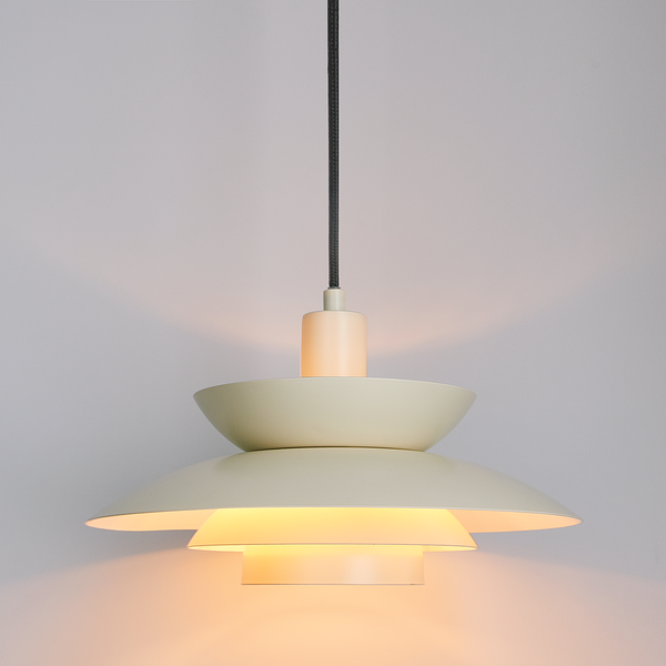 Hängeleuchte SINGAPUR - Eisen - 1-flammig - Beige