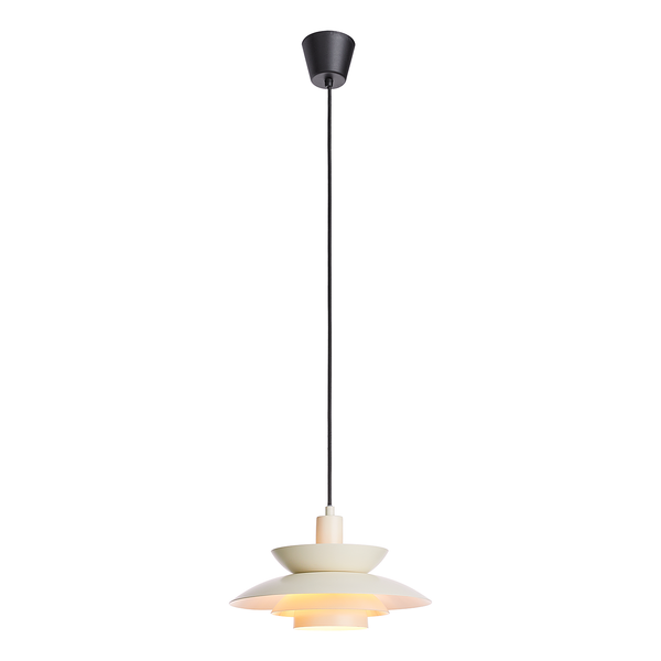Hängeleuchte SINGAPUR - Eisen - 1-flammig - Beige