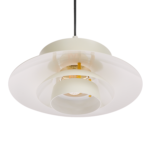 Hängeleuchte SINGAPUR - Eisen - 1-flammig - Beige