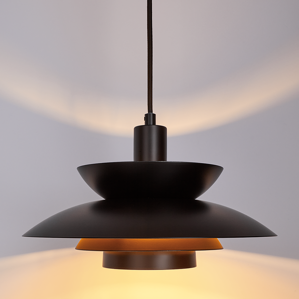 Hängeleuchte SINGAPUR - Eisen - 1-flammig - Schwarz