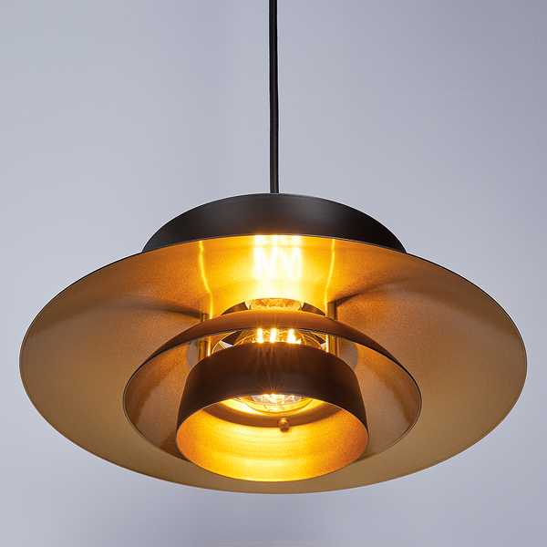 Hängeleuchte SINGAPUR - Eisen - 1-flammig - Schwarz